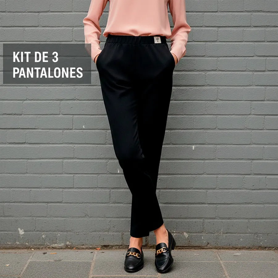 3312-ML-N KIT DE 3 PANTALONES 7630